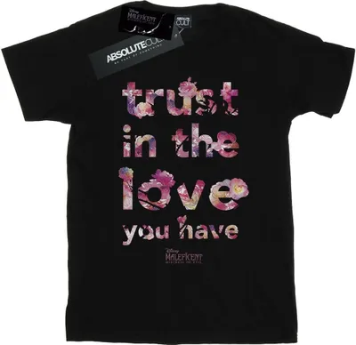 Produktbild von Disney - "Mistress Of Evil Trust In The Love" T-Shirt für Herren BI39053 (L) (Schwarz)
