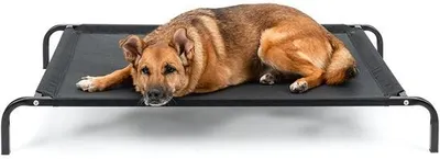 Image de Lit pour chien à forte capacité de charge, 55 kg, 114 x 76 cm, noir