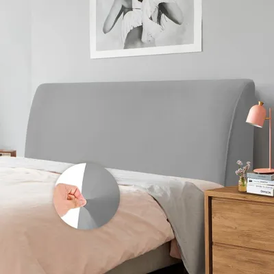 Imagen del producto de Funda de cabecero de terciopelo suave y elástico para cama