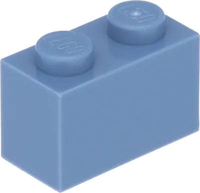 Produktbild von Lego® 100 Stück 3004 Stein Brick 1x2 Part Basic Steine 100 Sandblau