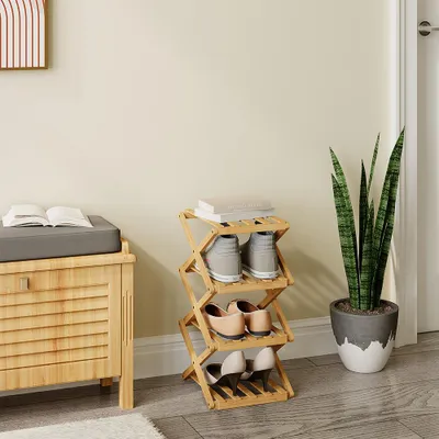 Zdjęcie produktu dla Szafka na buty Vicco Ziggy Bambus 26 x 52 cm z 4 przegrodami, Model 56626