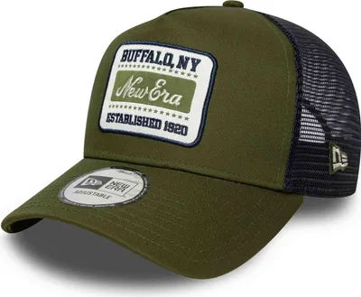 Produktbild von New Era A-Frame Trucker Cap Patch Buffalo NY dark green