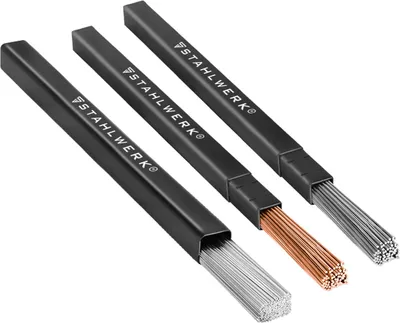 Produktbild von STAHLWERK Schweißstäbe Set ER70S-G3, ER307Si, ER4043Si5 Ø 1,6 x 500 mm je 1kg
