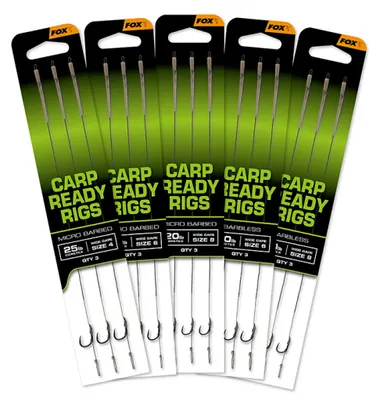 Obrázok produktu pre Carp Ready Rigs x 3 - Wide Gape veľkosť 2 (25lb)