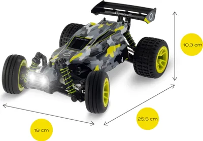 Obrázok produktu pre RC pohon všetkých kolies OVERMAX X-Pace diaľkovo ovládané auto buggy 2 batérie 100m 30 km/h