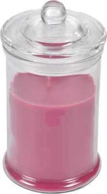 Image de Bougie bocal en verre senteur Orchidee rose