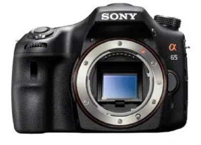 Produktbild von Sony α SLT-A65, 24,3 MP, 6000 x 4000 Pixel, CMOS, Full HD, 543 g, Schwarz