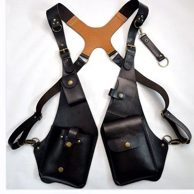 Image de Sac à bandoulière en cuir véritable, porte-monnaie antivol, noir, sac à dos décontracté pour téléphone portable, sac de sport outdoor pour homme