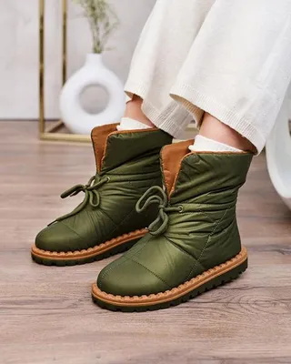 Produktbild von Royalfashion Damen Schlupf-Schneestiefel in grün Nevonsis, Größe 37