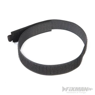 Immagine prodotto di Fascette in velcro, confezione da 10 450 mm, nero