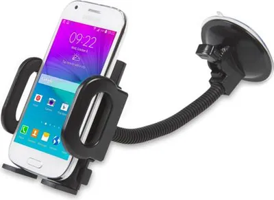 Zdjęcie produktu dla Uchwyt samochodowy do telefonu, uniwersalny, na szybę, na kokpit, na przyssawkę