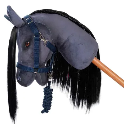 Imagen del producto de ByASTRUP – Cabresto con correa guía para caballos de juguete – Azul