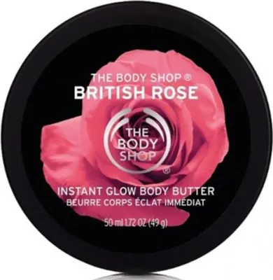 Produktbild von The Body Shop - Instant Glow Körperbutter - British Rose