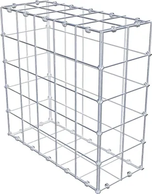 Immagine prodotto di Gabbione 50 cm x 50 cm x 20 cm (L x H x P), maglia 10 x 10 cm, anello a spirale