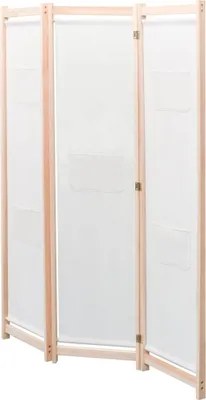 Immagine prodotto di Paravento a 3 Pannelli Crema 120x170x4 cm in Tessuto