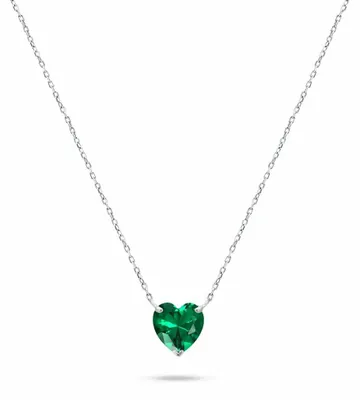 Immagine prodotto di Scintillante collana in argento con grande cuore NCL53WG