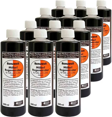 Produktbild von Renuwell Möbel-Regenerator Pflegemittel Holzreiniger Spar-Set 12 x 500 ml