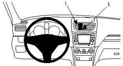 Produktbild von Brodit ProClip Fahrzeughalter 854567 - Mittelbefestigung - Suzuki Swift 11-17