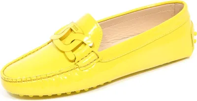Produktbild von G5186 mocassino donna TOD'S lime yellow patent leather loafer woman