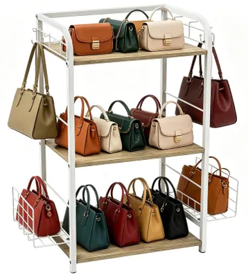 Handtaschen-Organizer 3 Ebenen, freistehend, Aufbewahrungsständer
