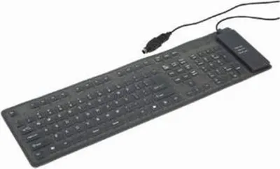 Obrázek produktu pro Gembird KB-109F-B, Kabel, USB + PS/2, QWERTY, Černá