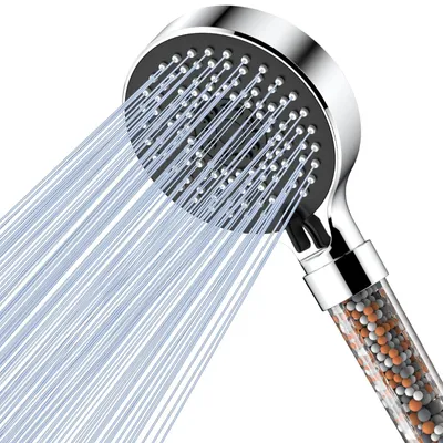 Produktbild von Duschkopf Handbrause Filter - Wassersparend - Filter mit Mineralsteinen - 5 Brausemodi