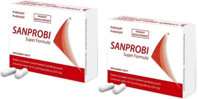Produktbild von SANPROBI Super Formula (Probiotisch, Präbiotisch) 2 x 40 Kapseln