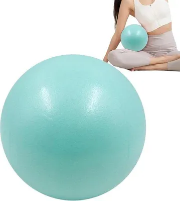 Productafbeelding van Oefenbal - Pilates bal Yogabal - Thuis sporten - Versterkt stabiliteitsontwerp - 25 cm - Mintgroen
