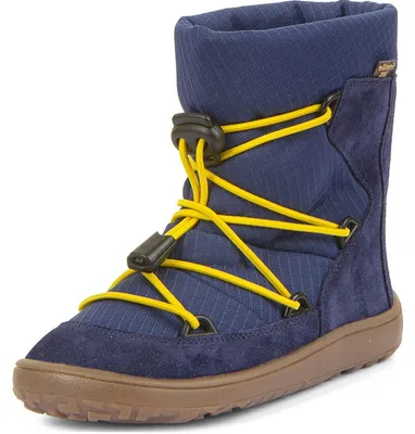 Produktbild von Froddo FroddoTex Barefoot Track Wool Kinder Wasserdichte Barfußstiefel mit Wollfutter Blau (Blue), G3160251-5 - Gr. 32