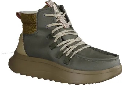 Produktbild von Hey Dude Wendy Peak 41990-337 Damen Boots, Synthetik/Textil, Olivgrün - Damenschuhe Modische Stiefelette / Boots, Grün