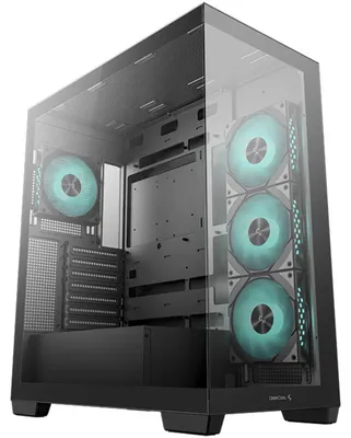 Obrázok produktu pre DeepCool CG580 4F, Midi Tower, PC, Čierna, ATX, ITX, micro ATX, Akrylonitrilbutadienstyren (ABS), SGCC, Temperované sklo, Hranie