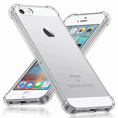 Obrázek produktu pro Techsuit Nárazuvzdorný zadní kryt pro Apple iPhone 5/5S / iPhone SE 2016 - Transparentní