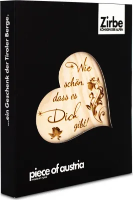 Produktbild von Zirbenherz Mini Wie schön, dass ...