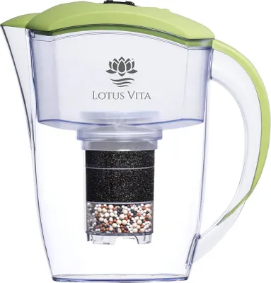 Produktbild von Lotus Vita Wasserfilter Kanne Esprit 1,3L - Pistazie - Natura Plus