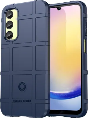 Produktbild von Mobigear Rugged Shield  Samsung Galaxy A55 Hülle Flexibles TPU Backcover Stoßfest - Blau