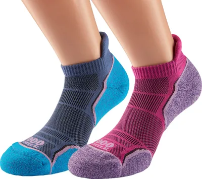 Obrázok produktu pre 2 balenia dámskych ponožiek Run Socklet - dámske jednovrstvové ponožky - dvojité balenie