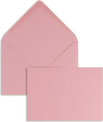 Produktbild von Briefumschläge 110x156mm 120g/qm gummiert VE=100 Stück tiefrosa