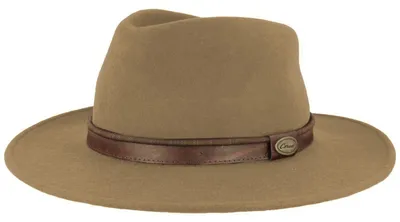 Rollbarer Outdoorhut aus Wollfilz von Hut-Breiter in beige