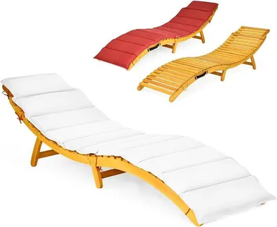 Imagen del producto de Silla de jardín plegable para tomar el sol, con capacidad de carga de 180 kg