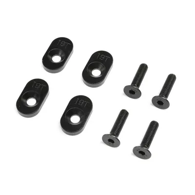 Produktbild von Losi EngineMountInsert & Screws 19T, Black(4): DBXL 2.0