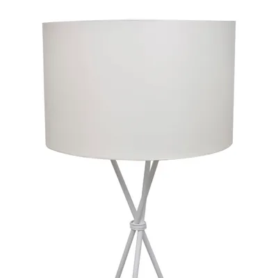 Image de vidaXL Lampadaire avec support blanc 139 cm