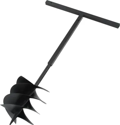 Produktbild von vidaXL Erdbohrer mit Griff 250 mm mit Verlängerungsrohr 12 m Stahl