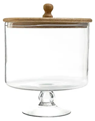 Produktbild von HOMLA WOOD COLONY Glas-Sockel L 24x18 cm