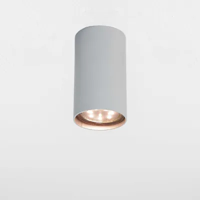 Produktbild von Aufbaustrahler Modern EYE Silber Metall GU10 runde Deckenleuchte Wohnzimmer Flur Küche