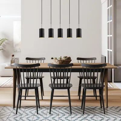 Immagine prodotto di Opviq, Kem- Kem OPV, nero, nichel, lampadario, 79 x 9 cm, corpo in metallo