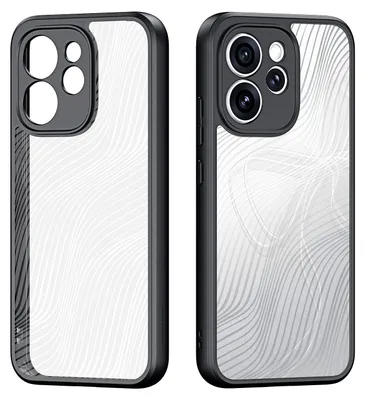 Image de Coque de téléphone pour Oppo Reno 15 Pro, Dux Ducis Aimo, transparente avec bordures noires