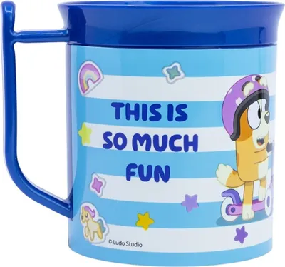 Produktbild von Bluey Becher Mikrowellengeeigneter Kunststoffbecher 400ml