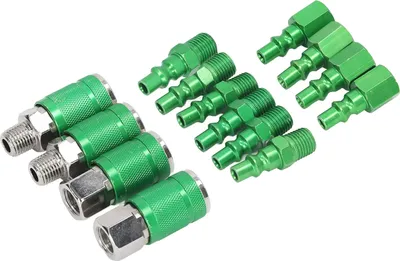 Zdjęcie produktu dla zestaw złączek i wtyczek 1/4 cala NPT, zestaw złączek do węży pneumatycznych, zestaw złączek i wtyczek, złączki do węży pneumatycznych, zestaw szybkozłączy przemysłowych, złączki pneumatyczne