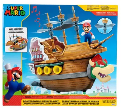 Immagine prodotto di JAKKS PACIFIC - Zestaw figurkowy Aeronave Bowser Super Mario Deluxe