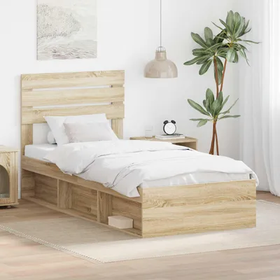 Obrázek produktu pro Maison Exclusive - Rám postele Sonoma 100 x 200 cm Masivní borovicové dřevo